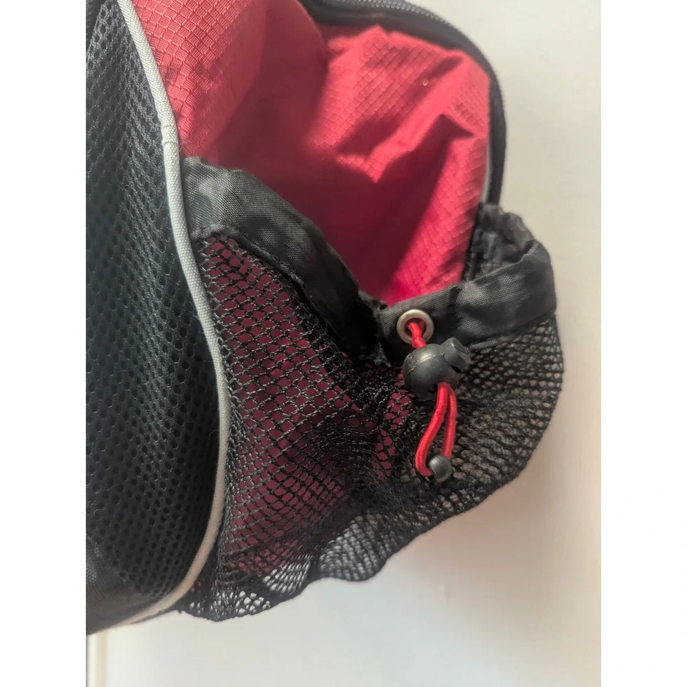 New Balance Duffel Bag Unisex OS Black Red Good Sporty Gym Travel Bag